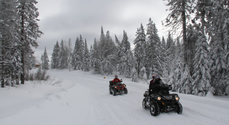 Combattre le froid en quad