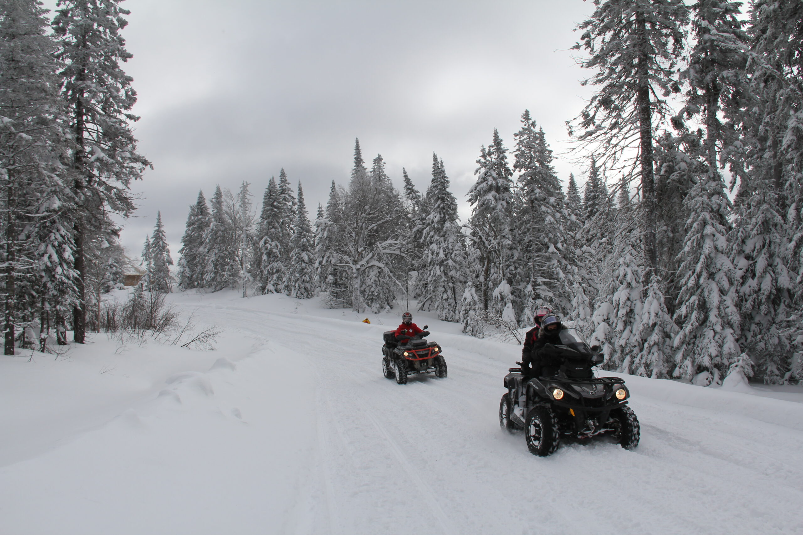 Combattre le froid en quad