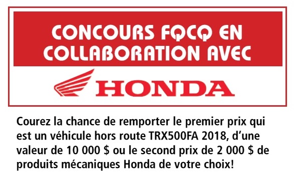 Image à la une-Concours FQCQ-Honda 2018-Inscription