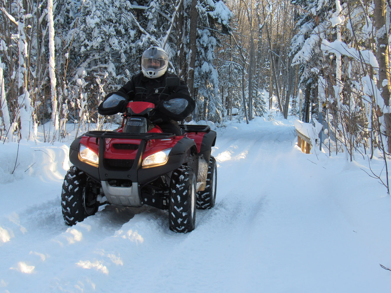 Combattre le froid en quad